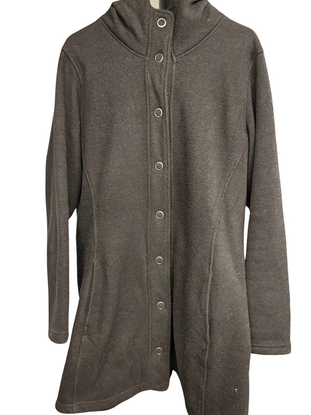 KÜHL Women’s Spyrit Hooded Fleece Jacket Coat - Black - Size XL